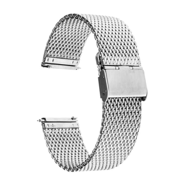 Mesh klocklänk Silver 18mm