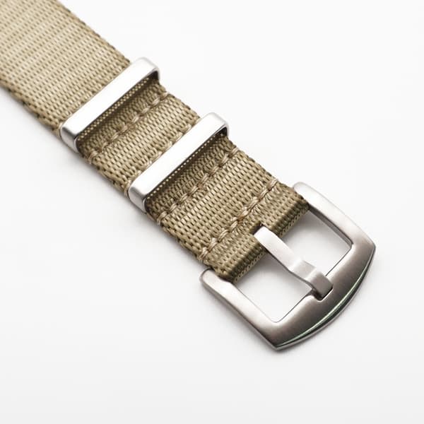 Seatbelt nato khaki  / guld