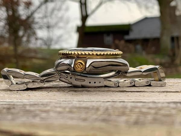 Oysterlänk med dubbellås twotone
