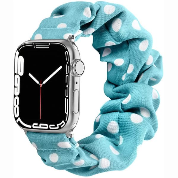 Scrunchie Elastiskt Armband Apple Watch 7 (41mm) - Bluedot