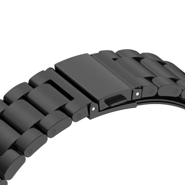INF Urrem 22 mm Huawei Watch GT / Magic / TicWatch Pro rustfrit stål Sort