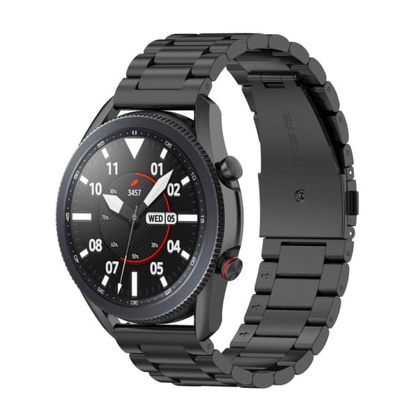 INF Urrem 22 mm Huawei Watch GT / Magic / TicWatch Pro rustfrit stål Sort