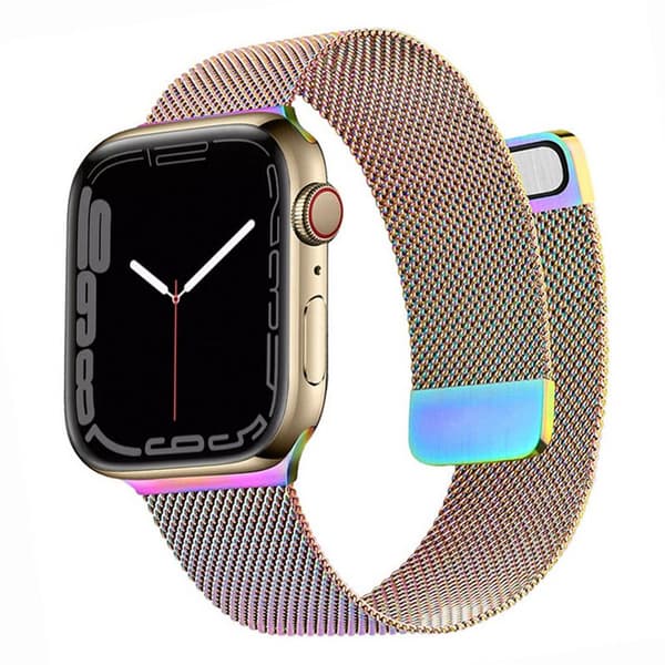 Milanese Rannekoru Apple Watch 7 (41mm) - Rainbow