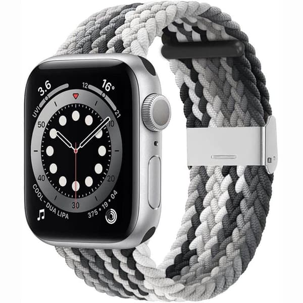 Flettet elastisk armbånd Apple watch 6 (44mm) - gradientgrey