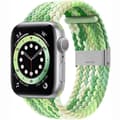 Miniatyrbilde 1 av 2: Flettet elastisk armbånd Apple watch 6 (44mm) - gradientgreen