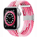 Miniatyrbillede 1 af 2: Flettet Elastik Armbånd Apple watch 6 (44mm) - gradientred