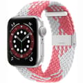 Miniatyrbild 1 av 2: Flätat Elastiskt Armband Apple watch 6 (44mm) - Pink white