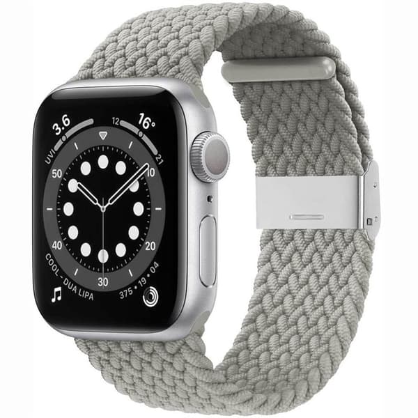 Punottu elastinen rannekoru Apple watch 6 (44mm) - stone