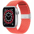 Miniatyrbilde 1 av 2: Flettet elastisk armbånd Apple watch 6 (44mm) - rød