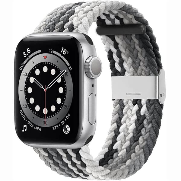 Flätat Elastiskt Armband Apple watch 6 (40mm) - Gradient grey