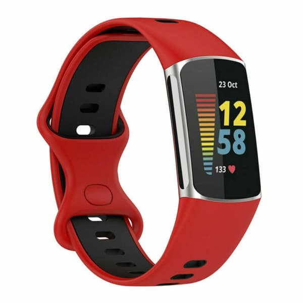 Twin Sport Armband Fitbit Charge 5 - Rød/svart