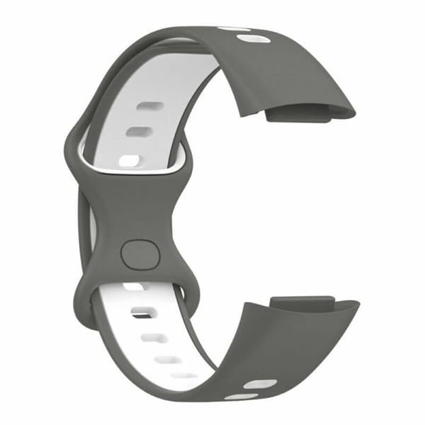 Twin Sport Rannekoru Armband Fitbit Charge 5 - Harmaa/valkoinen