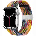 Miniatyrbillede 1 af 2: Flettet Elastik Armbånd Apple Watch 7 (45mm) - rainbow