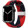 Miniatyrbilde 1 av 2: Flettet elastisk armbånd Apple Watch 7 (41mm) - redblack