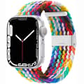 Miniatyrbillede 1 af 2: Flettet Elastik Armbånd Apple Watch 7 (41mm) - Army