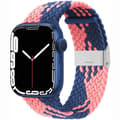 Miniatyrbild 1 av 2: Flätat Elastiskt Armband Apple Watch 7 (41mm) - Blue Powder