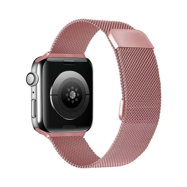 Milanese Rannekoru Apple Watch 7 (45mm) - Vaaleanpunainen