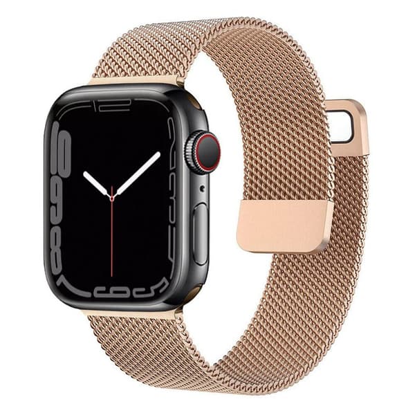 Milanese Armband Apple Watch 7 (45mm) - Rosè