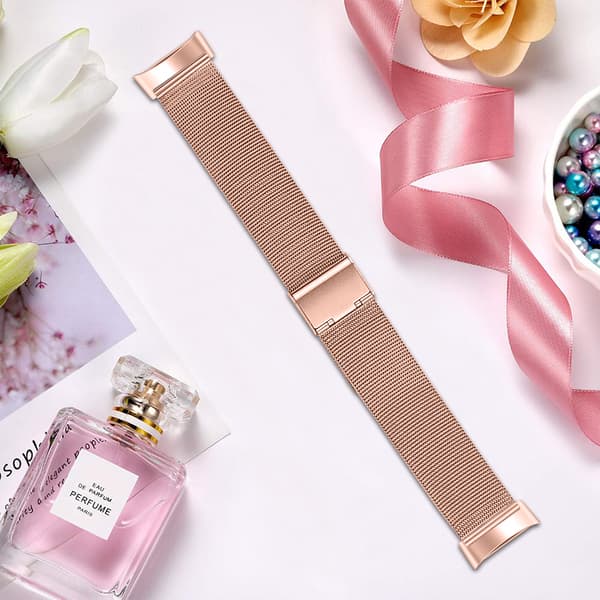 INF Fitbit Charge 5 armbånd i rustfritt stål Rose gull