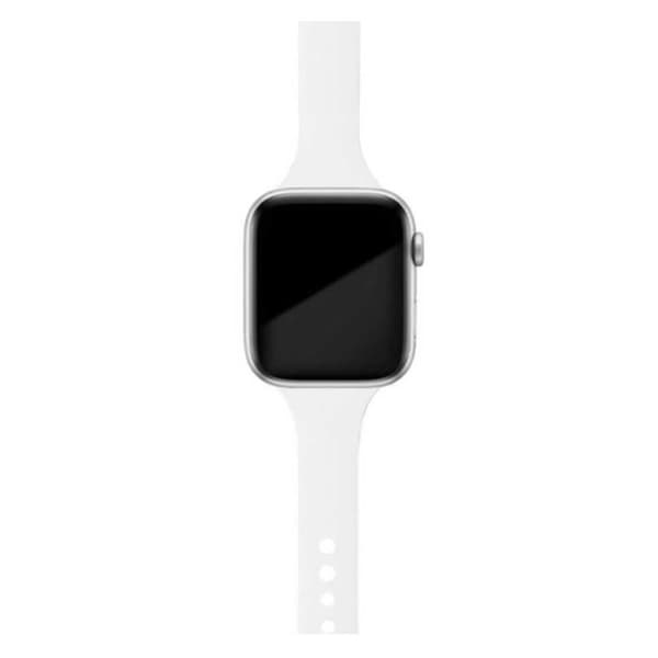 Small Apple Watch silikonarmbånd 38/40/41 hvitt