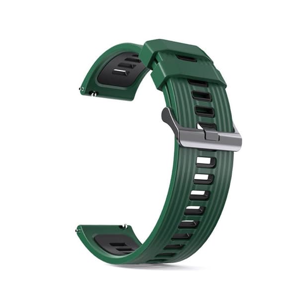 Twin RIB Armbånd Huawei Watch GT3 (46mm) - Grøn/sort