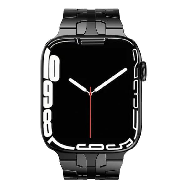 Iron Man Armbånd i Rustfritt Stål Apple Watch 7 (41mm) - Svart