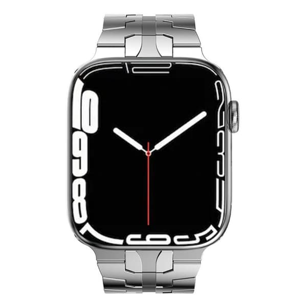 Iron Man Rustfrit Stål Armbånd Apple Watch 7 (41mm) - Sølv