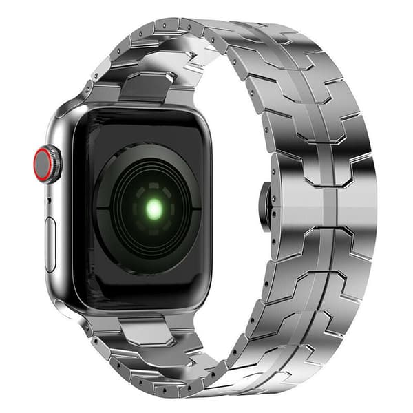 Iron Man Rustfrit Stål Armbånd Apple Watch 7 (41mm) - Sølv