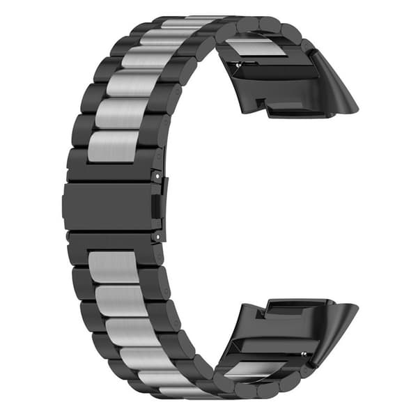 Rustfrit stål armbånd Fitbit Charge 5 - Sort/sølv