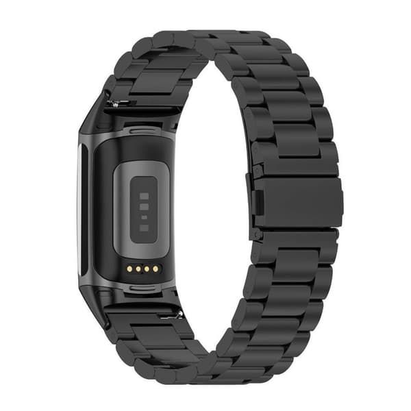 Rustfritt stål armbånd Fitbit Charge 5 - Svart