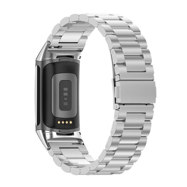 Rustfritt stål armbånd Fitbit Charge 5 - sølv