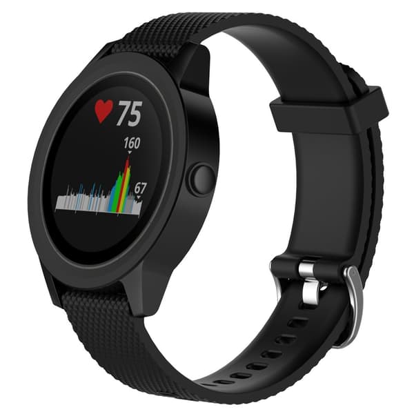 INF Garmin VivoActive 4S armbånd silikon Sort