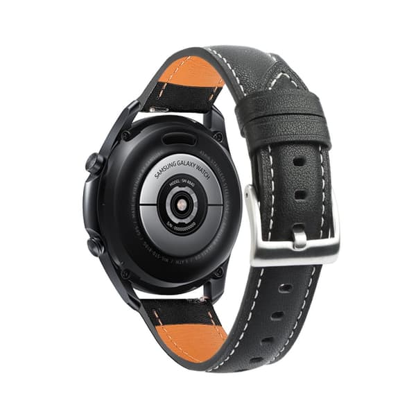 Samsung Galaxy Watch 3 (41 mm) armbånd læder Sort