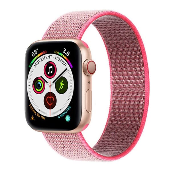 Nylon Armbånd Apple Watch 6 (40mm) - Hot Pink