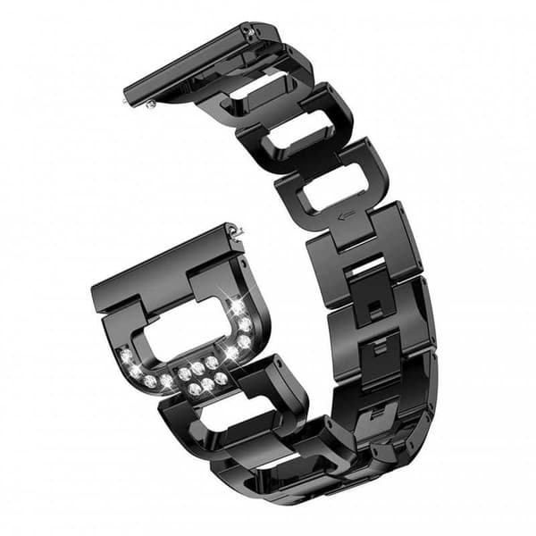 Universal Exklusivt Klockarmband med Strass - 20mm