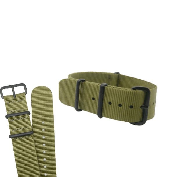 natoband black edition - Nature - grönt klockband