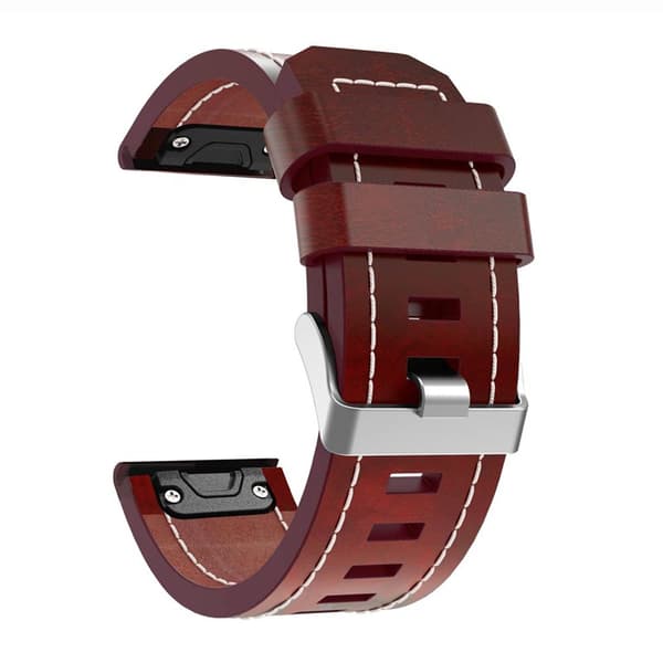 Læderarmbånd Garmin Fenix 7X - Brun