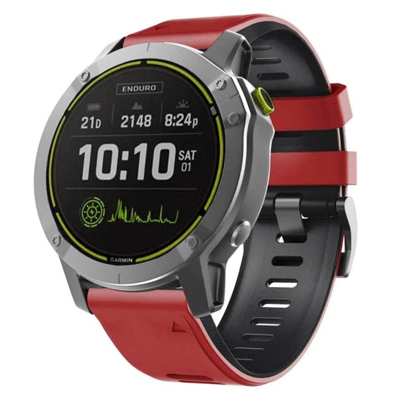 Twin Sport Armband Garmin Fenix 7 - Röd/svart