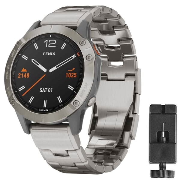 Urheiluranneke titaani Garmin Fenix 7X - Hopea