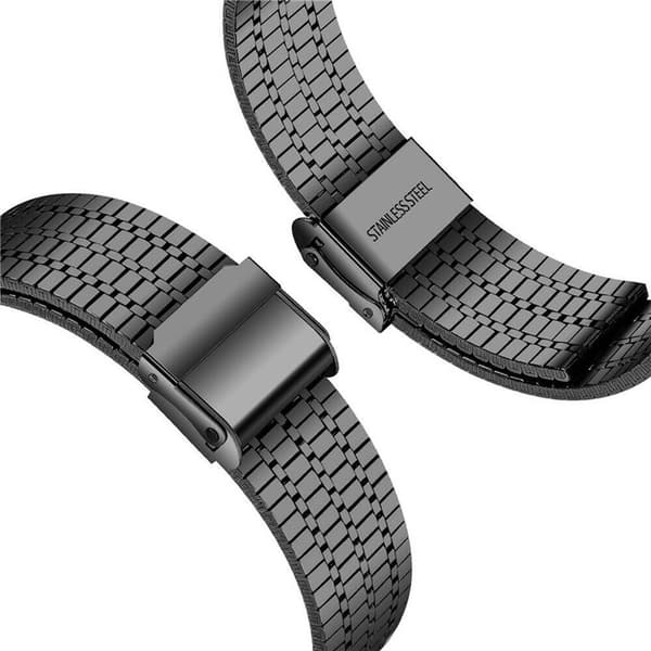 Mesh Rannekoru ruostumatonta terästä Apple Watch 6 (40mm) - Musta