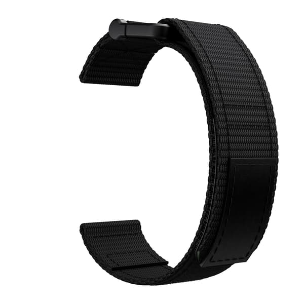 INF Urrem 22 mm til Garmin Fenix 5/6/7 Forerunner Approach Nylon Sort