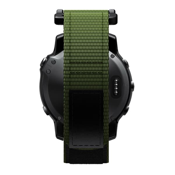 INF Klokkereim 22 mm for Garmin Fenix 5/6/7 Forerunner Approach Nylon Grønn