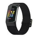 Miniatyrbilde 2 av 2: Elastisk armbånd tll Fitbit Charge 5 / 6 - Sort