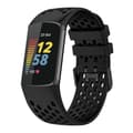 Miniatyrbillede 2 af 4: Silikoneurrem til Fitbit Charge 5 /6  - Sort