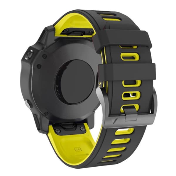 Twin Sport Armband Garmin Fenix 7S - Svart/gul