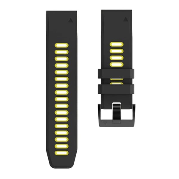 Twin Sport Armband Garmin Fenix 7S - Svart/gul