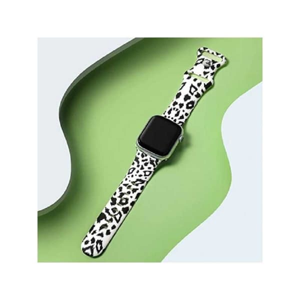 Apple Watch 38mm / 40mm / 41mm Trendigt Premium Armband Leopard V2