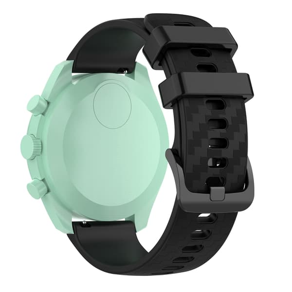 INF Klokkereim 20 mm Omega/Huawei/Samsung Galaxy Watch silikon Sort