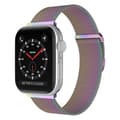 Miniatyrbild 1 av 2: Apple Watch kompatibelt Armband Milanese Loop RAINBOW 42/44/45 mm