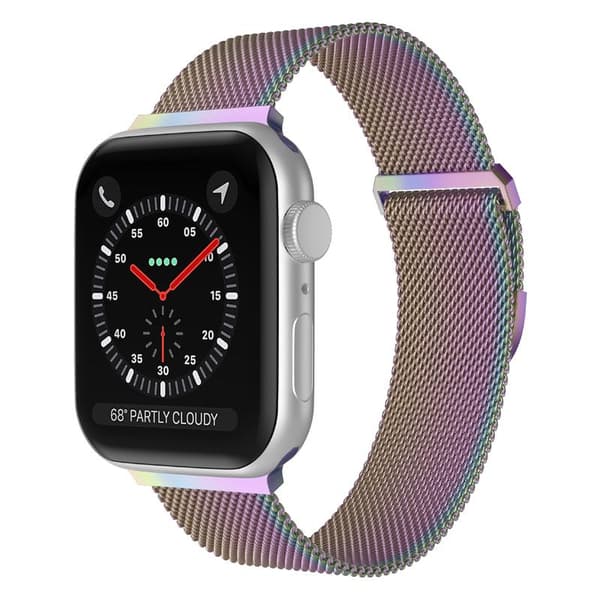 Apple Watch kompatibelt Armband Milanese Loop RAINBOW 42/44/45 mm
